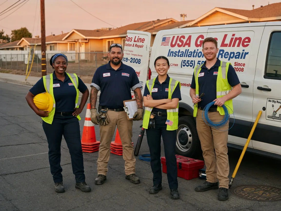 Gas Line Installation company in Hext, TX